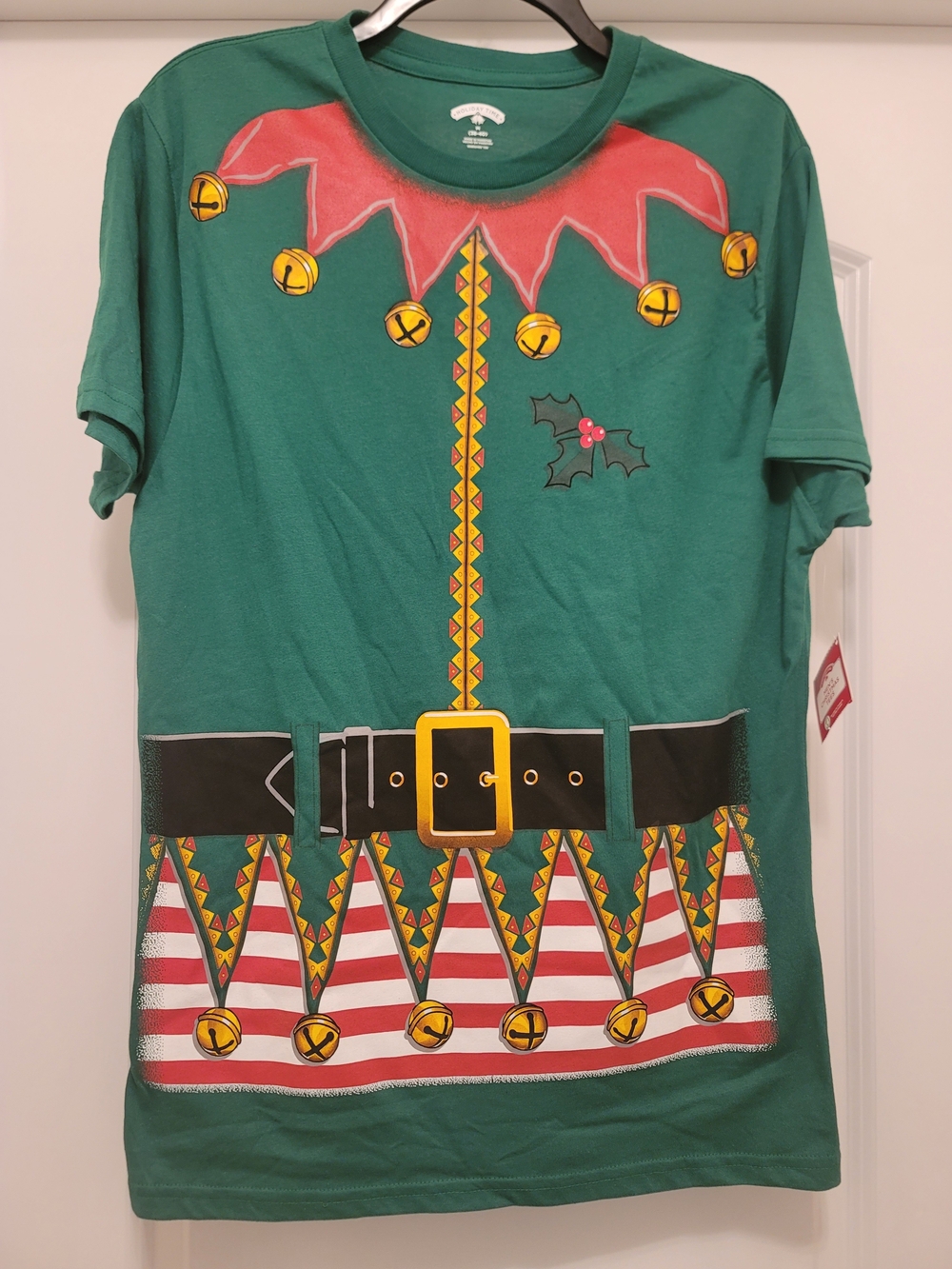 Men's ELFIE SUIT Green Graphic Tee (Medium, 38-40)